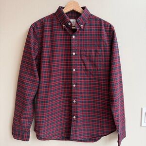 GAP Red and Green Checkered Men's Shirt
